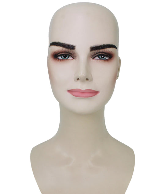 Wigs2you MU-061 女性用 人毛 眉毛 コスプレ 顔の毛 ブラック