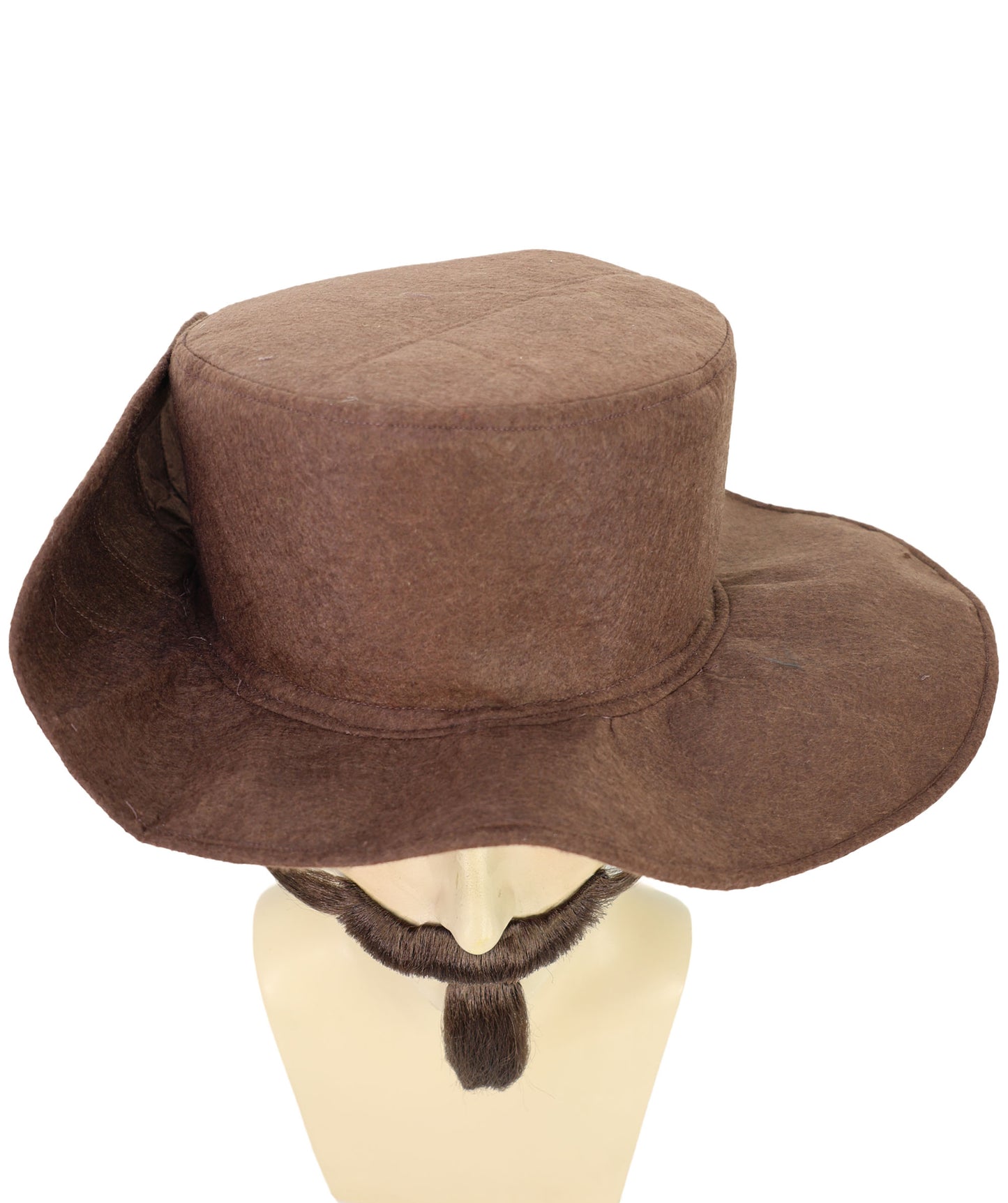 Wigs2you MU-087 大人用 メンズ ダンディ マホガニーブラウン 中世 1920年代 1950年代 コスチューム チンパッチと口ひげセット | 口ひげ、あごひげ、ヘッドキャップ付き | テーマパーティー、ハロウィン、コスプレに最適