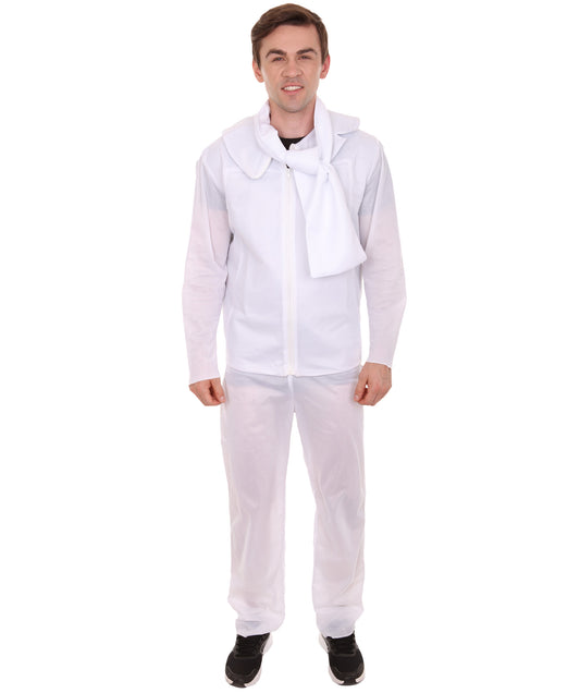 男性 JCP-053 のアニメ映画スーパーヴィラン衣装 ホワイトハロウィンコスチューム