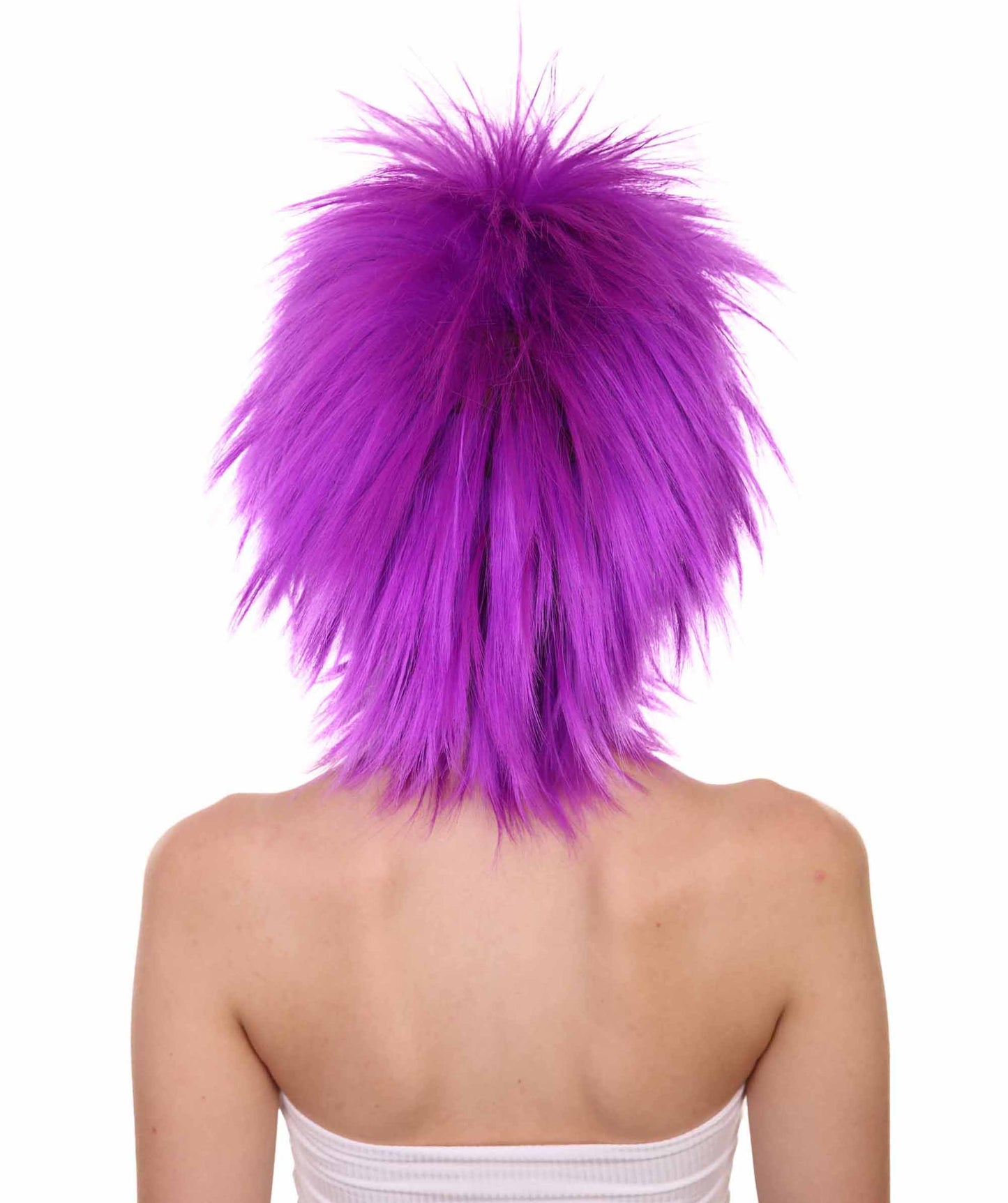 Wigs2you ハロウィンパーティープレミアムレディース H-1695 着け心地が良い とても快適 ファンキーパンク ネオンパープルウィッグ
