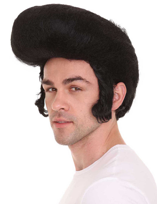 ロックスター歌手 ブラックかつら ハロウィン・コスプレH-336