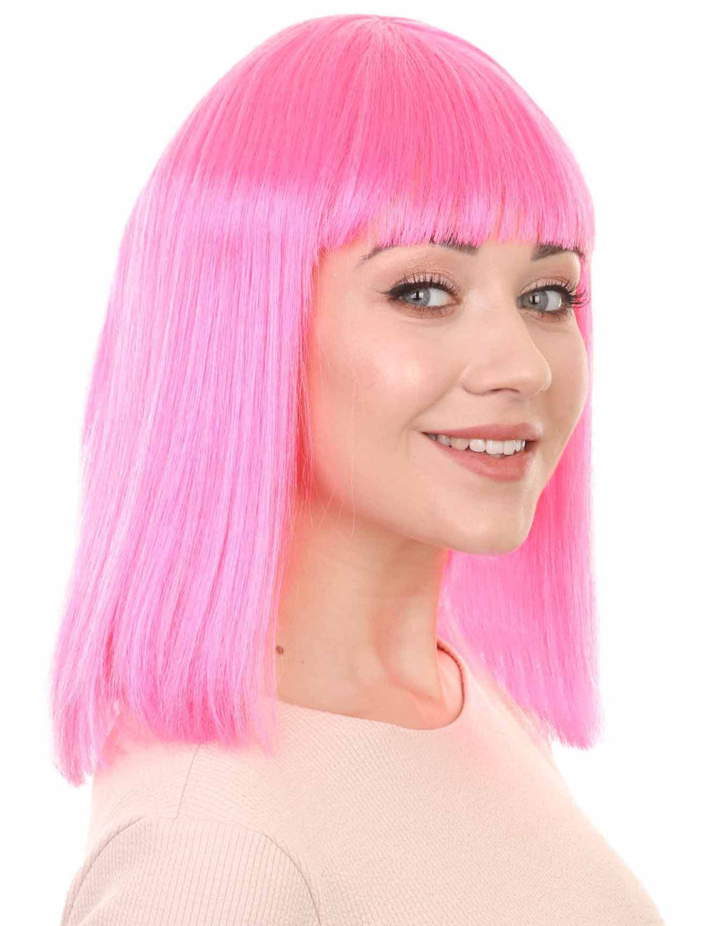 Wigs2you ハロウィン パーティー プレミアム レディース H-682 ミディアム ホットピンク ボブウィッグ