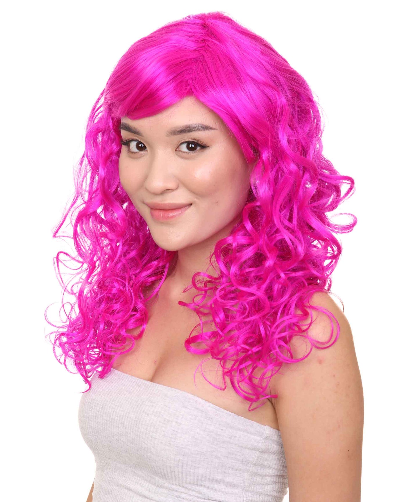 Wigs2you ハロウィンパーティープレミアムレディース H-1029 着用しやすい ベラウィッグ ネオンフューシャカラー
