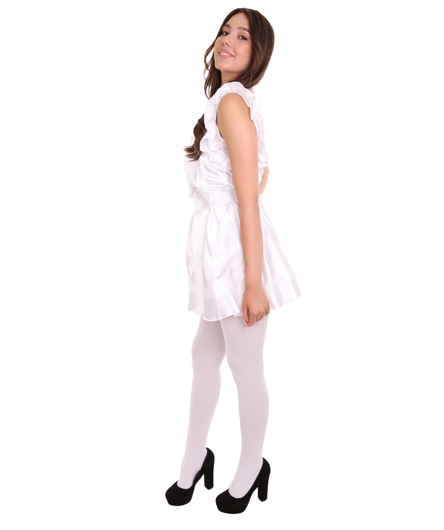 大人用女性の JCO-327_1 ソワリーフレンチメイド制服 コスチューム ライトブルー コスプレコスチューム
