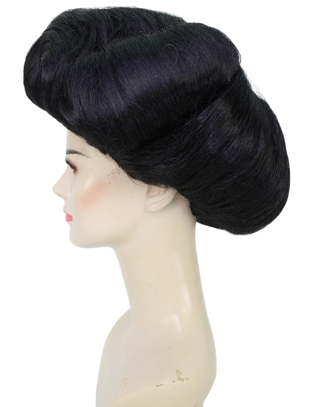 Wigs2you ハロウィンパーティ プレミアムレディース RuPaul Drag Race 黒いサイドパートマダムアップドウィッグ H-5721