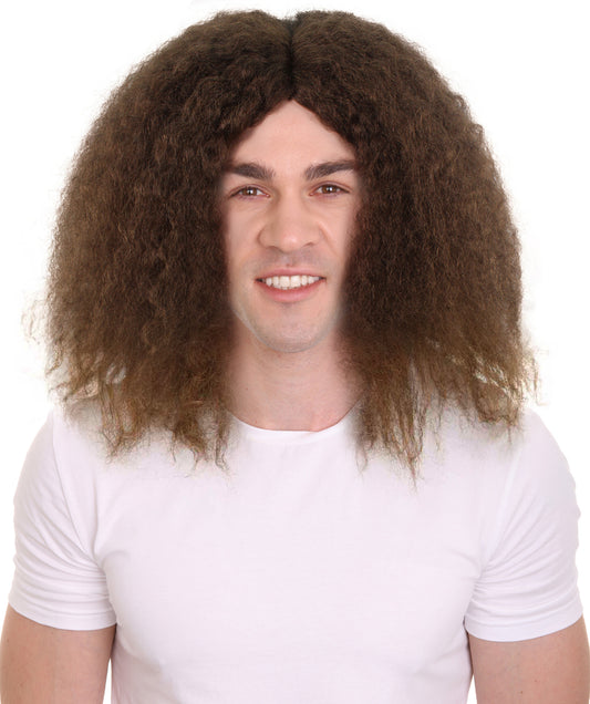 男性用アフリカ系アメリカ人スーパーフラッフィーウィッグ H-4310 コスプレウィッグ プレミアム通気性キャップレスキャップ