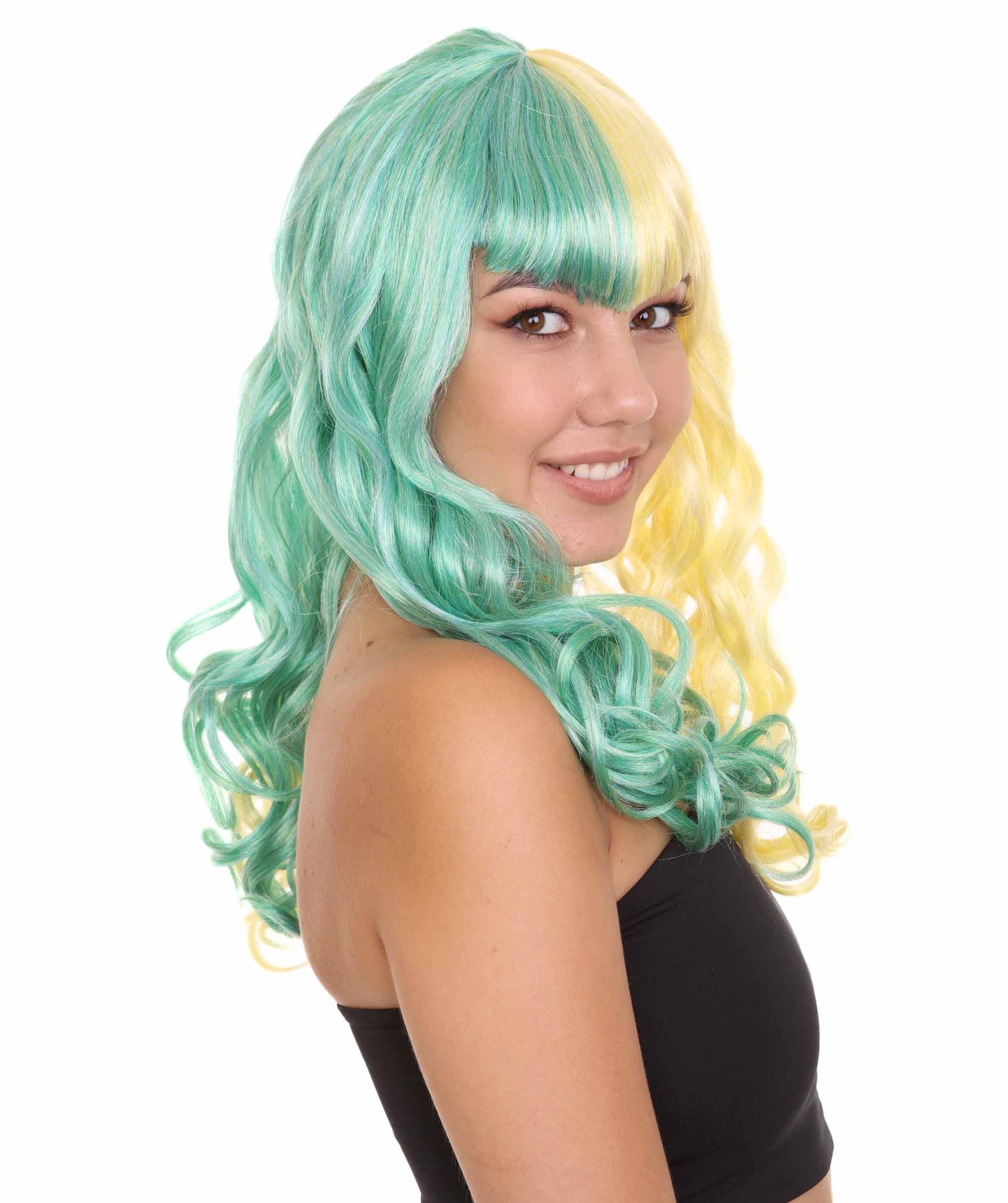 Wigs2youハロウィンパーティープレミアムレディースH-1933 着けやすい 非常に快適 ジョーカーガールウィッグ