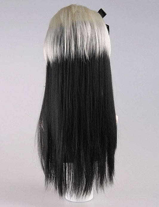 新しい絶賛の長い婦人用かつら|ブロンドの黒い長いコスプレ・ハロウィンかつら|割増空気を通すCaplessなキャップH-385