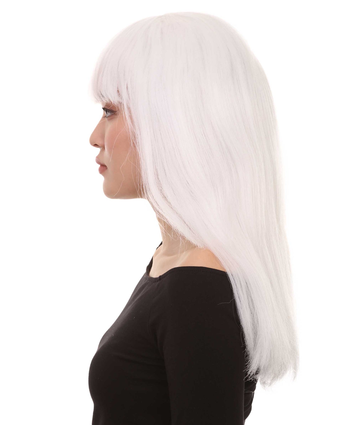 Wigs2youハロウィンパーティープレミアムレディースH-1906 美しい見た目のロングボブ 闇の中で光るウィッグ