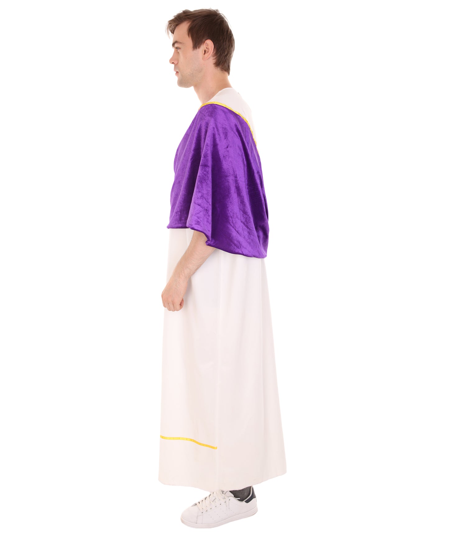 大人の男性 JCO-053 ローマの独裁者 歴史衣装 ホワイトとパープル コスプレ衣装