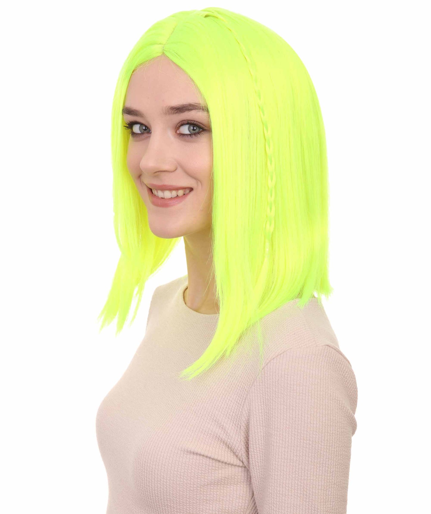 Wigs2you ハロウィンパーティープレミアム レディース H-926 スワンプクイーンウィッグ ネオングリーン色