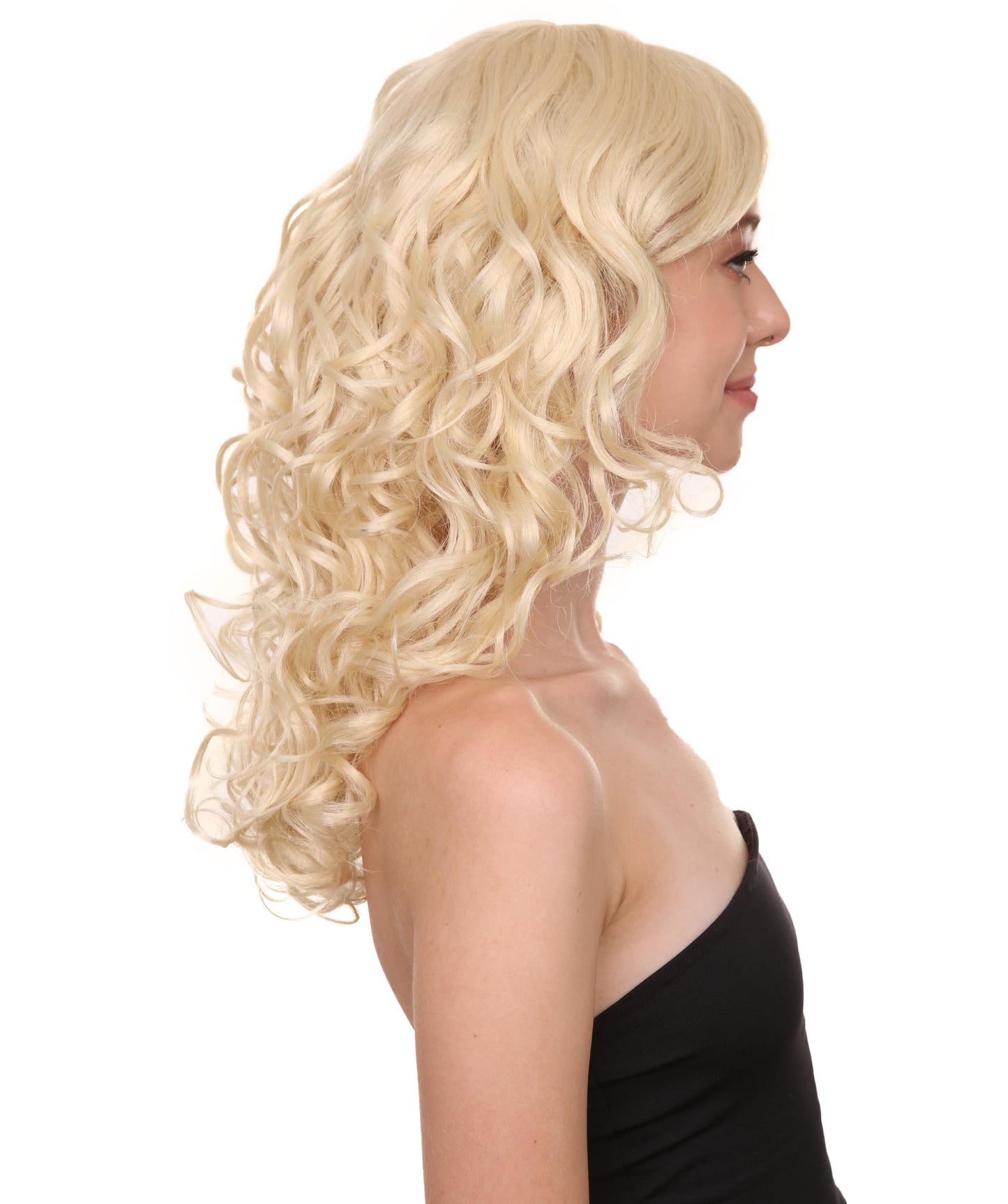 Wigs2you ハロウィンパーティー プレミアム レディース H-1018 着用しやすい ベラウィッグ ブロンドカラー