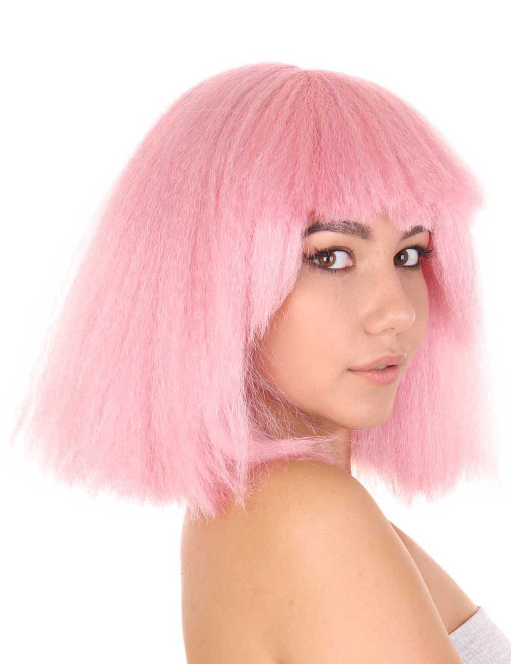 Wigs2you ハロウィンパーティープレミアムレディース H-1507 美しいルックを手に入れよう!ポップスターライトピンクウィッグ