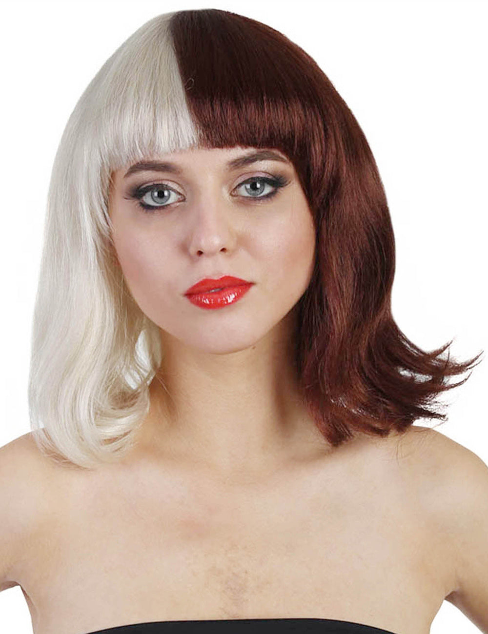 Wigs2you ハロウィンパーティープレミアムレディース H-1466 美しいルックを手に入れよう!独占!コスプレウィッグ メラニー 赤リボンスタイル