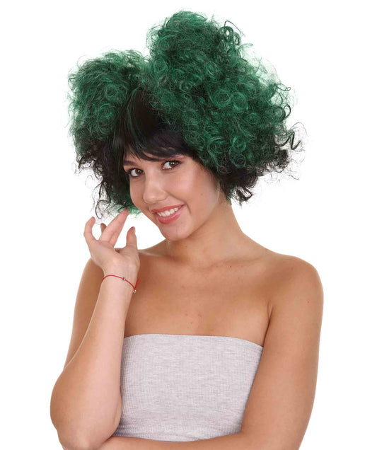 ハロウィンパーティープレミアム H-2661 ゾンビアフロパフウィッグ ソフト合成繊維 脱毛を超えて 女性のためのウィッグの力強い物語