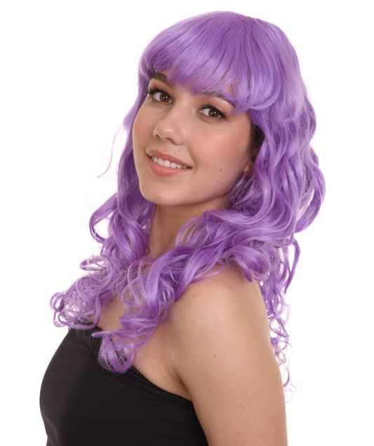 Wigs2you ハロウィンパーティー プレミアム レディース H-1006 着用しやすい ベラウィッグ ライラック色