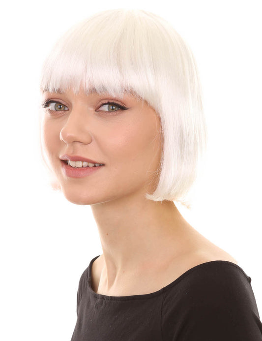 Wigs2you ハロウィンパーティープレミアム レディース H-673 ホワイトボブウィッグ