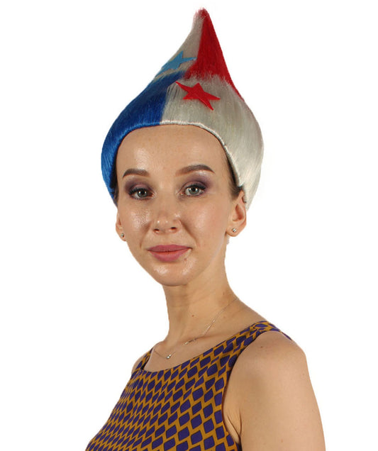 ウィメン コスプレウィッグ パナマフラッグ トロールスタイル H-4008 プレミアム 通気性キャップレスキャップ