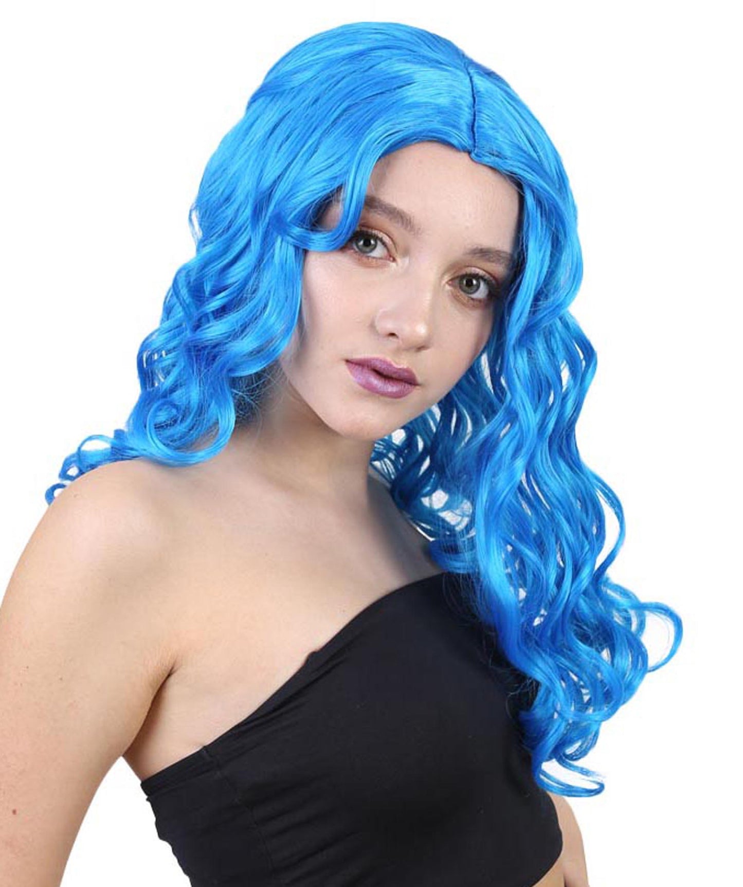 Wigs2you ハロウィンパーティープレミアム レディース H-1087 アリスウィッグ 鏡の国のアリス ロイヤルブルー色