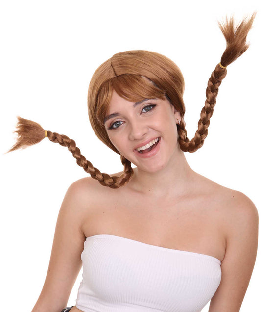 ハロウィンパーティープレミアム H-2660 ロング編みウィッグ ソフト合成繊維 脱毛を超えて 女性のためのウィッグの力強い物語