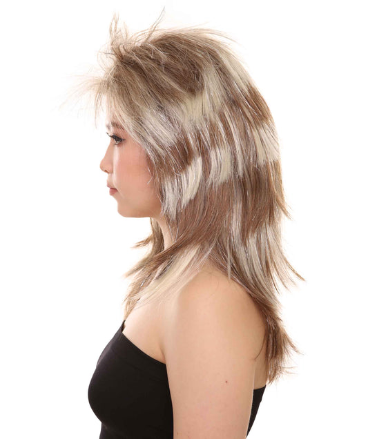 ハロウィンパーティー プレミアム 女性用 H-2586 ロッキン ディーヴァ ティンセル ストライプ ウィッグ