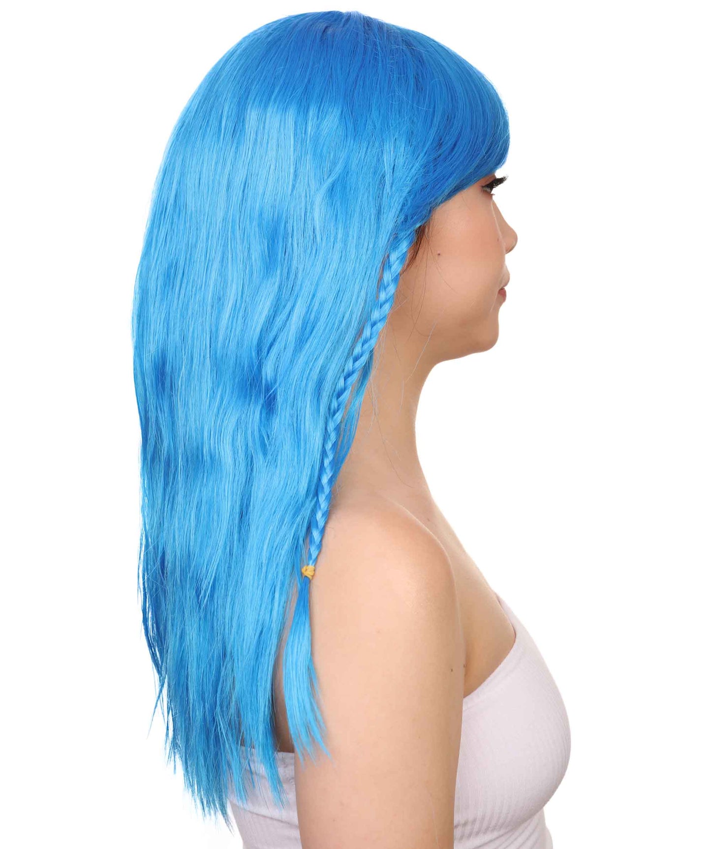 Wigs2you ハロウィンパーティープレミアムレディース H-1764 着け心地が良い とても快適 グラマラマ ブルーウィッグ