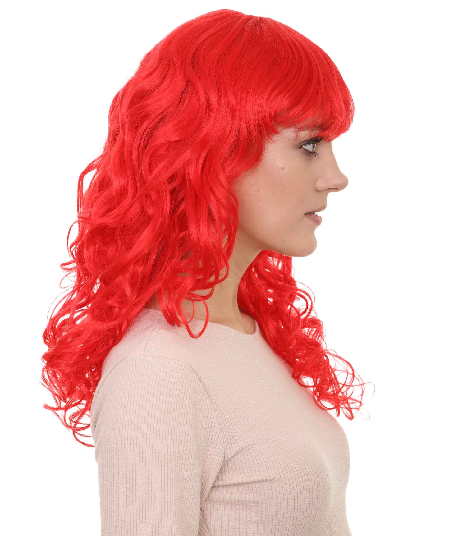 Wigs2you ハロウィンパーティー プレミアム レディース H-994 着用しやすい ベラウィッグ レッドカラー