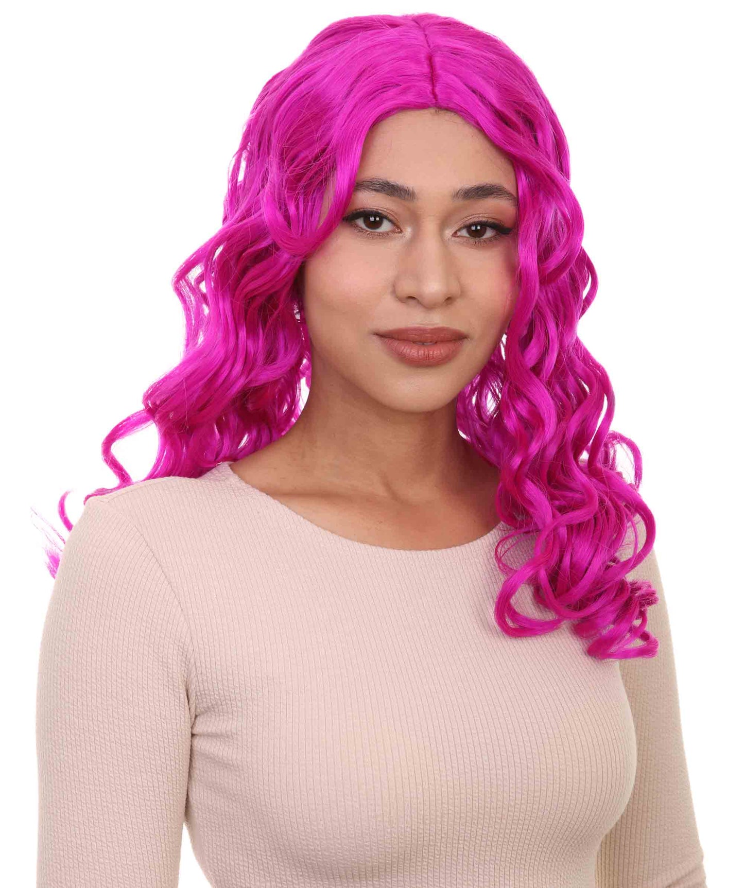 Wigs2you ハロウィンパーティープレミアムレディース H-1113 とても快適なアリスウィッグ 鏡の国のアリス ネオンフューシャカラー