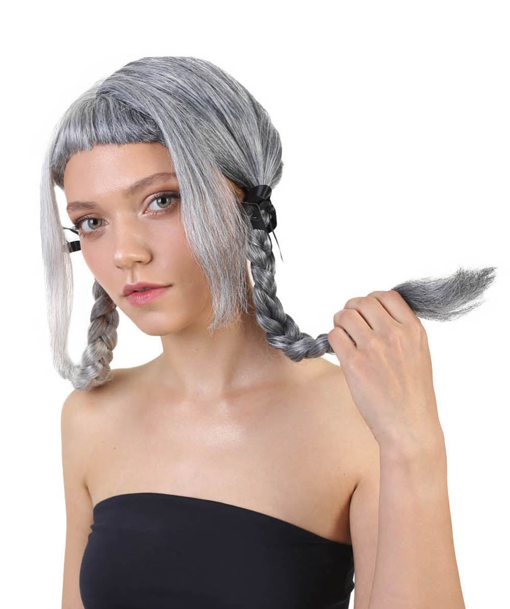 Wigs2you ハロウィンパーティープレミアムレディース H-1469 美しいルックを手に入れよう!独占!コスプレウィッグ メラニーグレーポニーテールスタイル