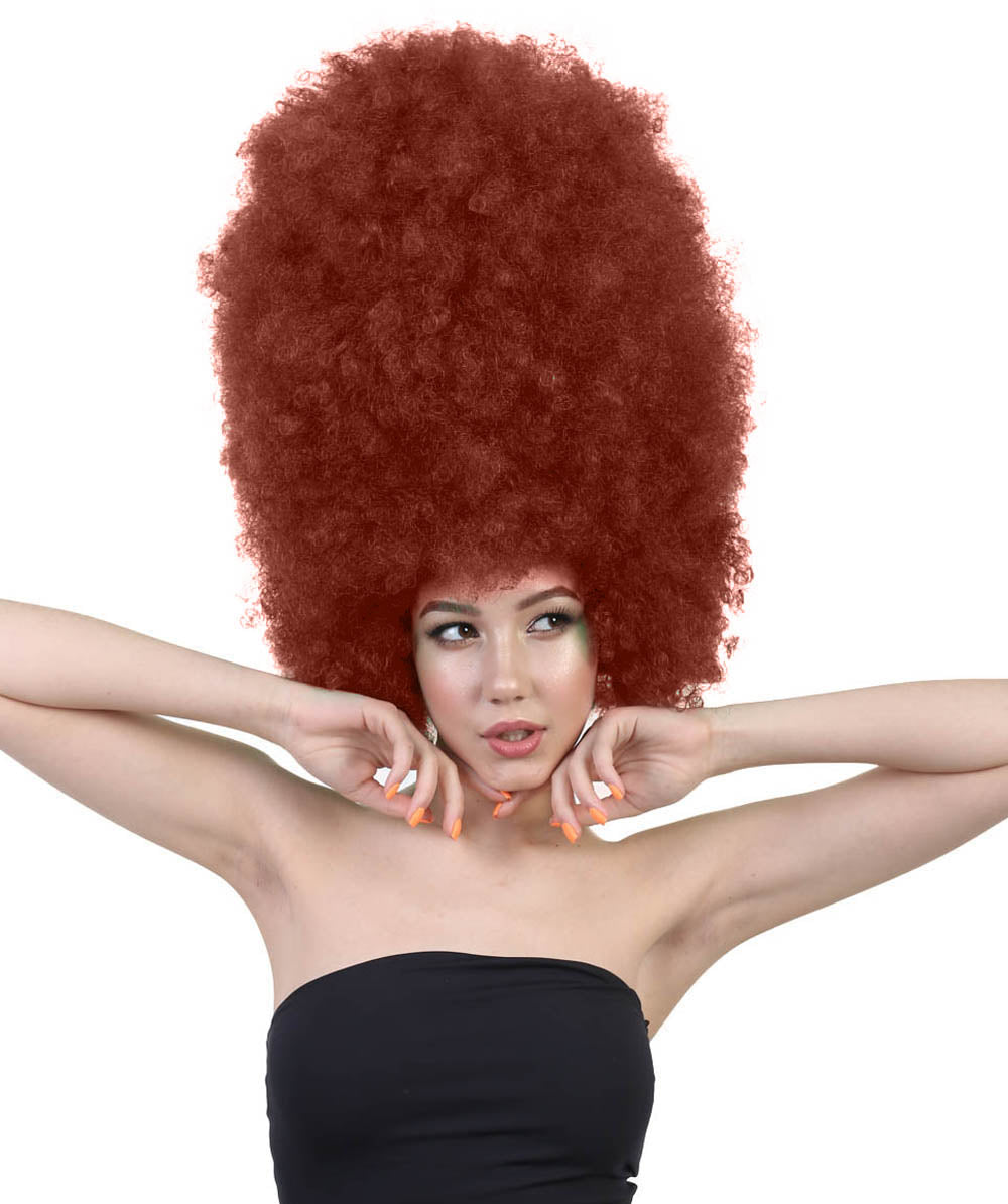 Wigs2you ハロウィンパーティ プレミアムレディース H-2018 着用しやすい 超巨大 ダークオーバーン アフロウィッグ 最高の華やかさのための