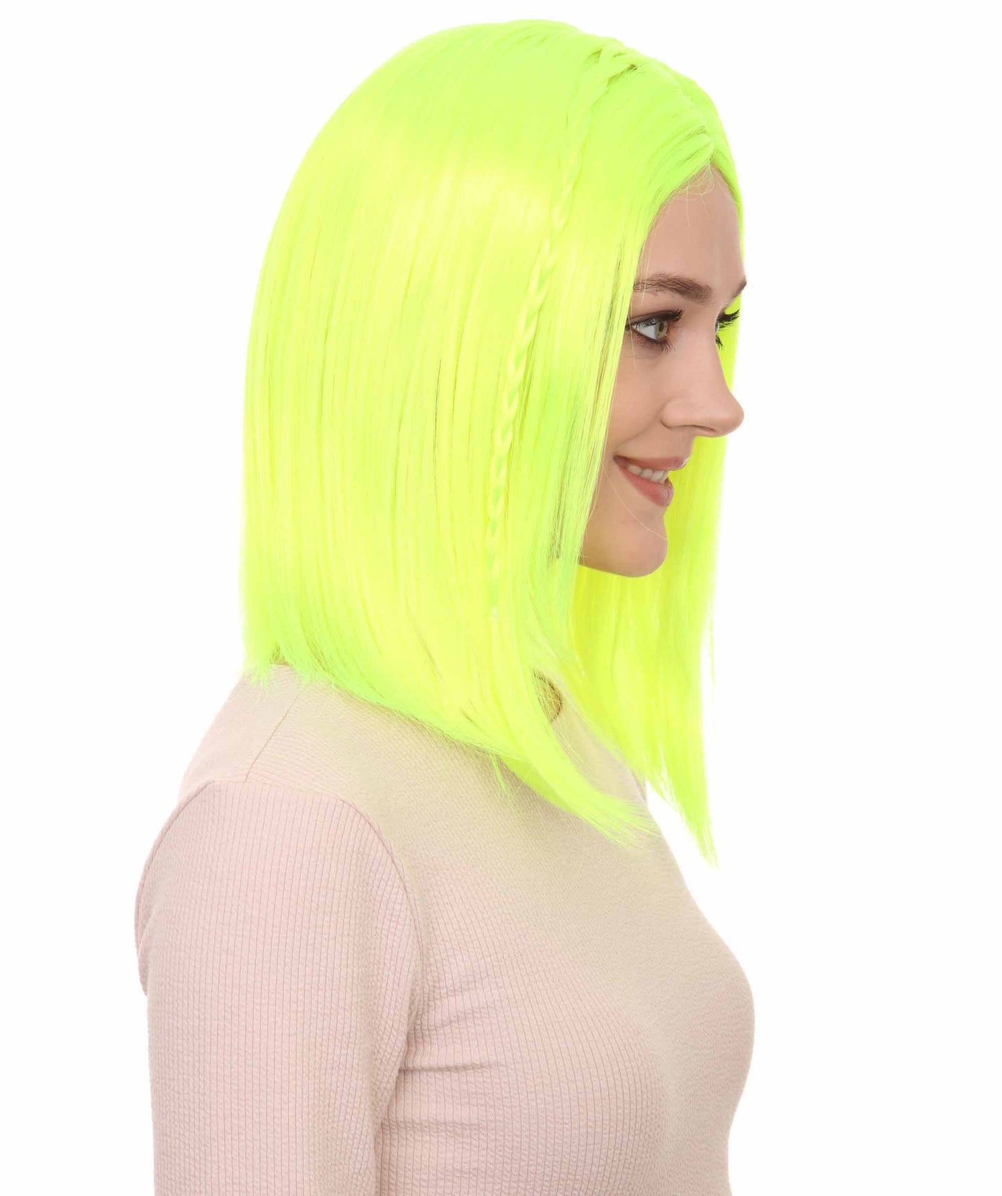 Wigs2you ハロウィンパーティープレミアム レディース H-926 スワンプクイーンウィッグ ネオングリーン色