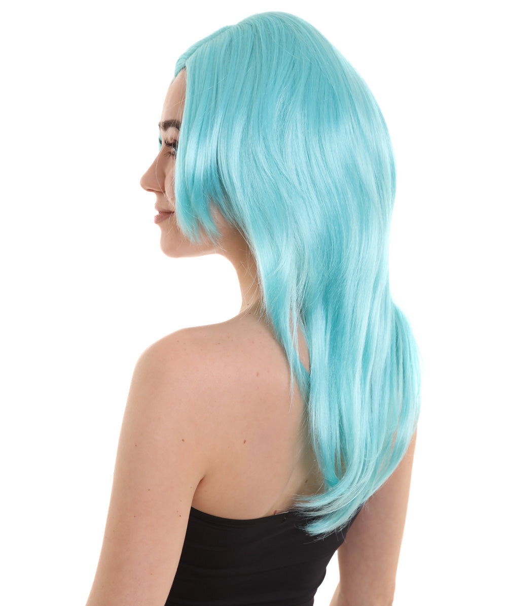 Wigs2you ハロウィンパーティープレミアム H-938 3レイヤーのパーティーガールウィッグ ブルーレイク色