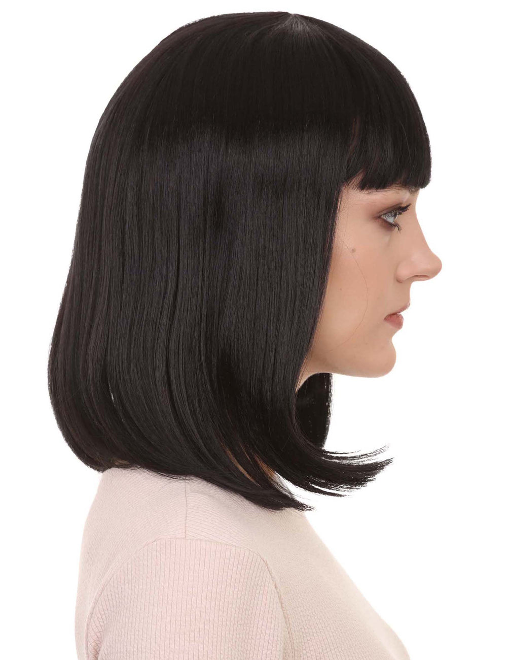 Wigs2you ハロウィン パーティー プレミアム レディース H-657 ブラック ボブ ウィッグ