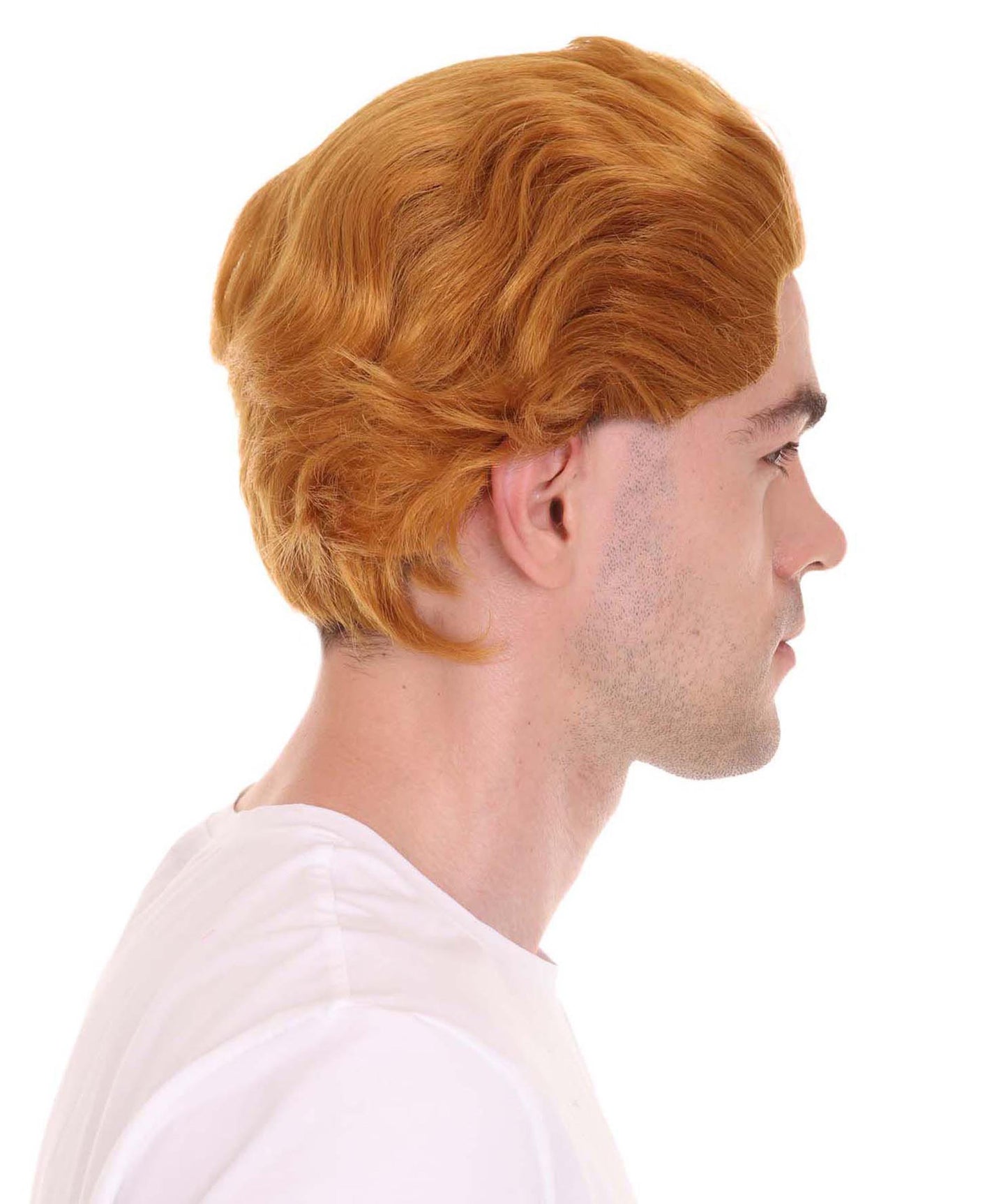 大人メンズ「インクレディブル・ファミリー2」ダッシュウィッグ ダシェル・パー ゴールデンブラウンウィッグとマスクセット H-4388 TV/映画ウィッグ プレミアム通気性キャップレスキャップ