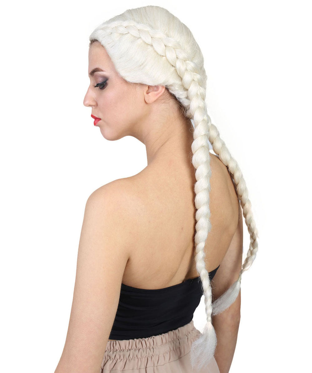Wigs2you ハロウィンパーティープレミアムレディース H-1822 華やかに見える独占コスプレウィッグ キム・カーダシアン ブロンド三つ編みスタイル