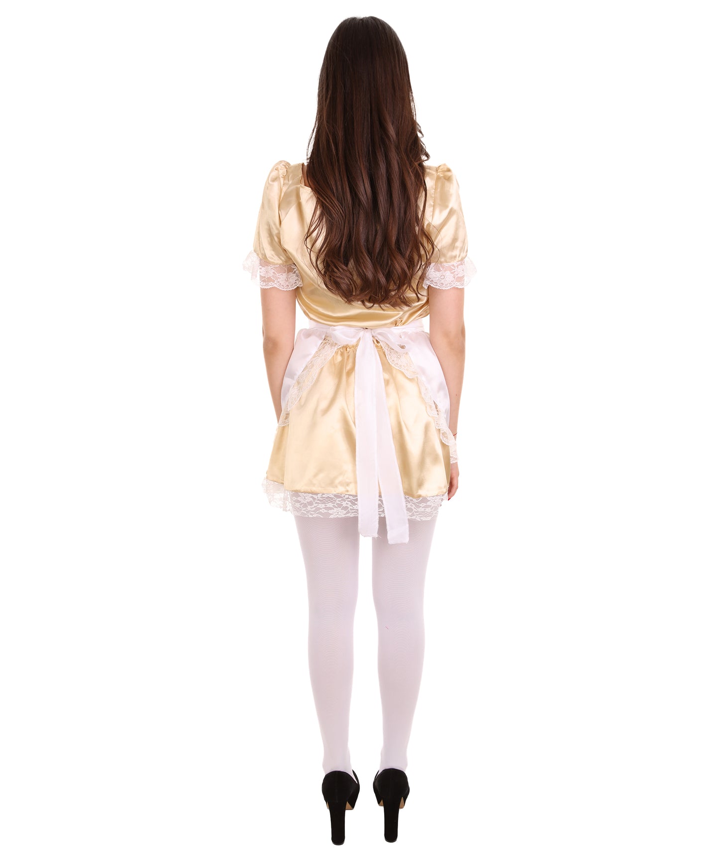 女性用 JCO-343_5 伝統的なメイド制服コスプレ ゴールドコスチューム