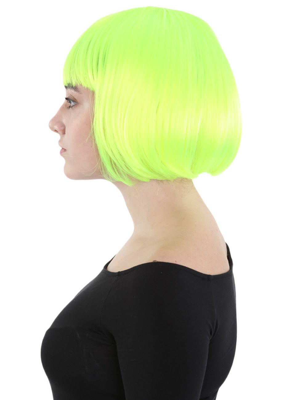 Wigs2you ハロウィンとパーティープレミアムレディース H-503 クラシックフラッパー ネオングリーン