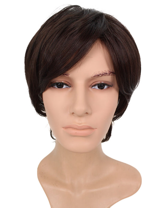 メンズウィッグ | 簡単にボリュームアップ | 薄毛対策 に最適 | 耐熱商品 | ウィッグネット付き WM-031