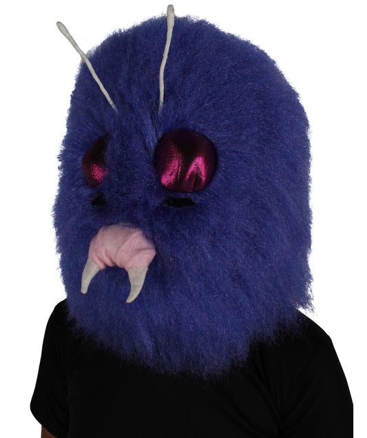 ユニセックス H-6210 漫画パープルファーリーバグマスク ハロウィンに最適 難燃性合成繊維