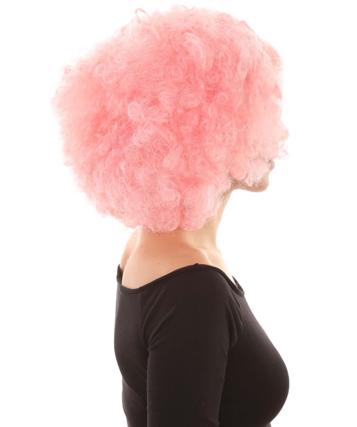 Wigs2you ハロウィンパーティ プレミアムレディース H-980 ショートピンク かわいいカーリーウェーブウィッグ