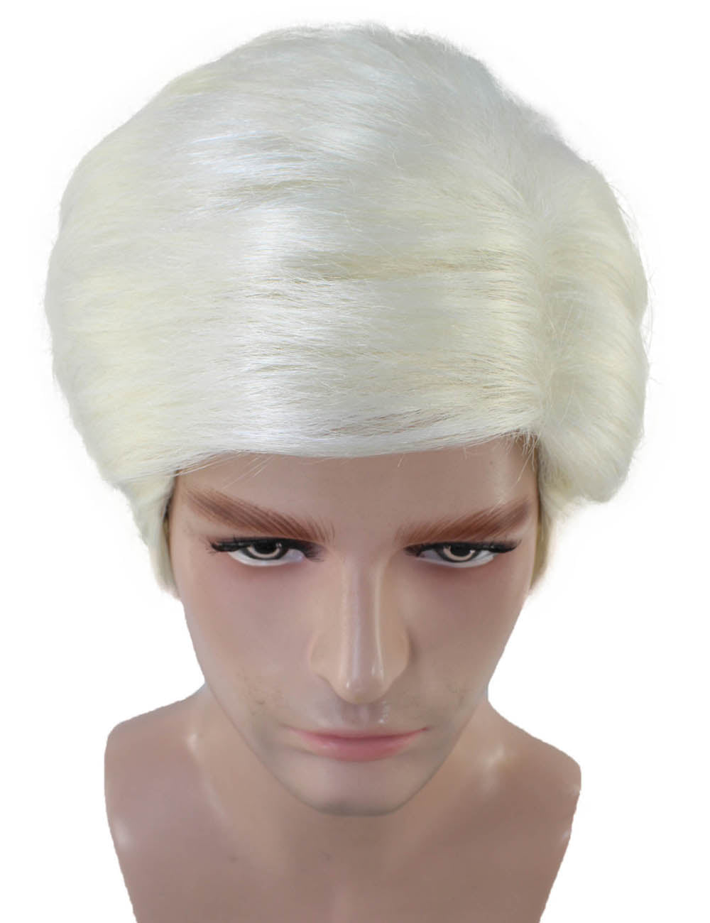 ハロウィンパーティ プレミアムメンズ H-5519 ホワイト ショート プリンスウィッグ 合成繊維の髪