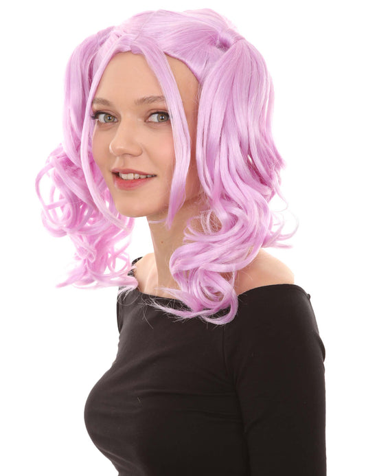 Wigs2you ハロウィンパーティー プレミアム レディース H-748 ドリー ピグテール ウィッグ パープル色