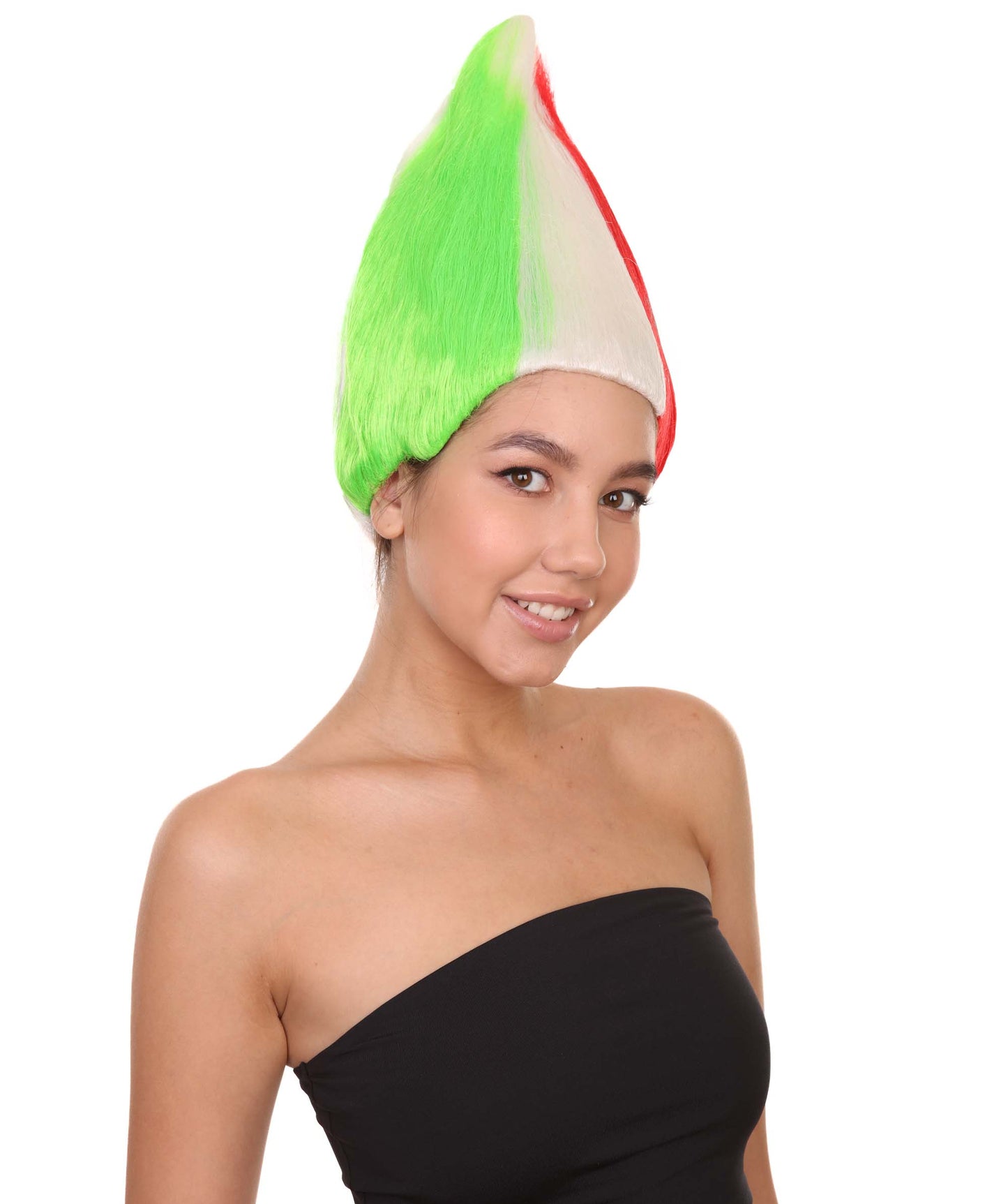 Wigs2you ハロウィンパーティープレミアム H-1793 着け心地が良い とても快適 女性用コスプレウィッグ イタリア国旗 トロールズスタイル