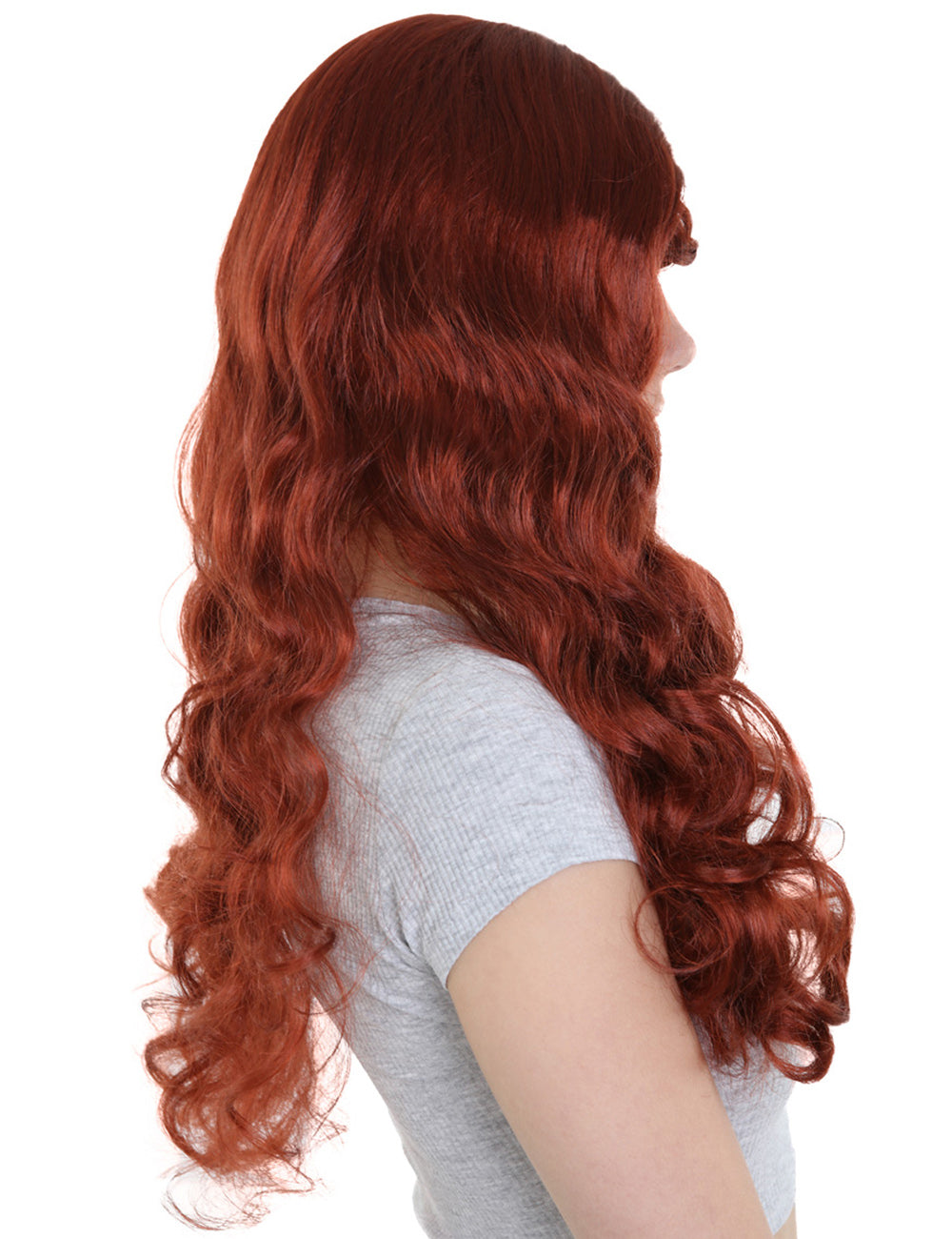 Wigs2you ハロウィン パーティー プレミアム レディース H-1450 簡単に着用でき 快適なフィット感のダーク オーバーン 誘惑者スタイル ウィッグ