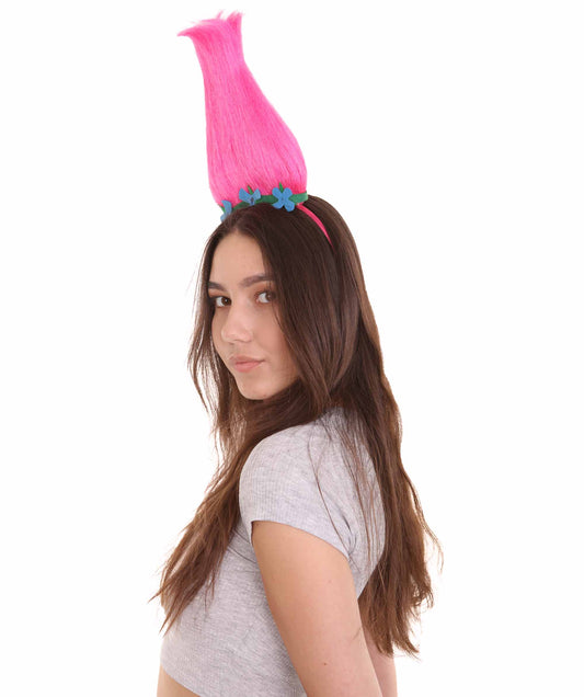 Wigs2you ハロウィンパーティ プレミアムレディース H-2047 着用しやすく とても快適 トロールポピー ヘッドバンドピンクウィッグ あなたの美しさを引き立てる