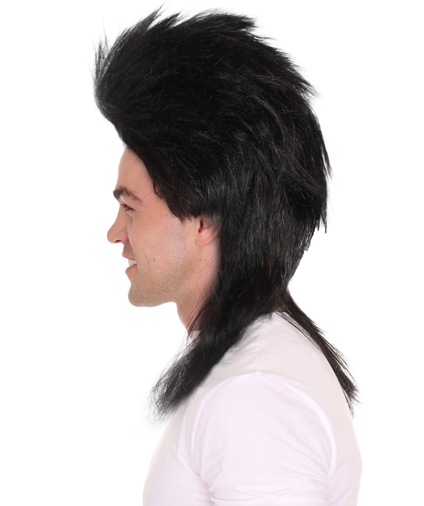 Wigs2you ハロウィン パーティー プレミアム メンズ H-600 レイブ ウィッグ ブラック