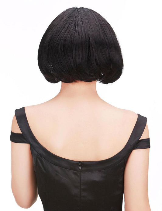 女性用 キュートなきのこ型ショートボブ 学生やオフィスレディに大人気 耐熱素材