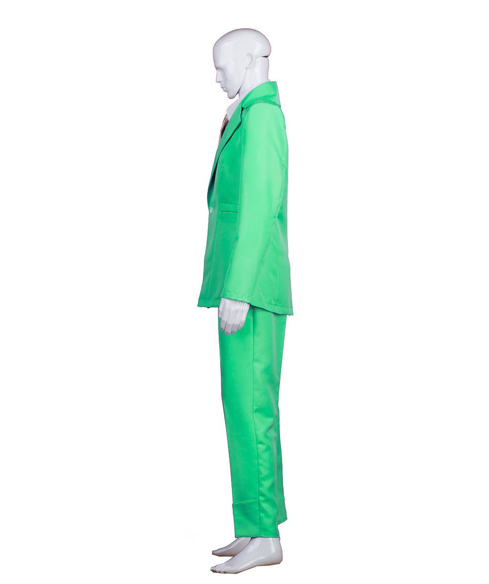 男性用 JCP-002_6 70'sロックスター スーツ コスチューム ディッキーとタイ付き プレミアム ライトグリーン ハロウィンコスチューム