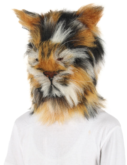 Wigs2you H-5597 メンズ ヒョウ柄ウィッグ&マスク!オレンジとブラウンの斑点模様。柔らかな合成繊維で通気性抜群