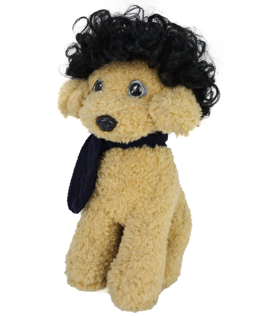 Wigs2you P-052 犬用ショートアフロペットウィッグ - ブラック合成繊維キャップ付き | コスプレや写真撮影に最適